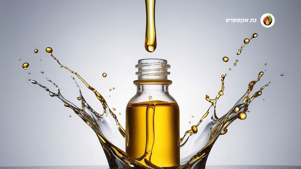 טיפות גת עם תשומת לב לפרטים הקטנים